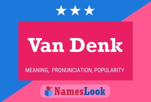 Van Denk 名字海报