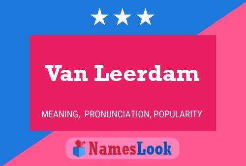 Van Leerdam 名字海报