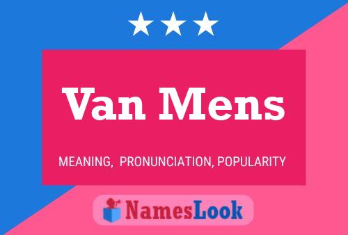 Van Mens 名字海报