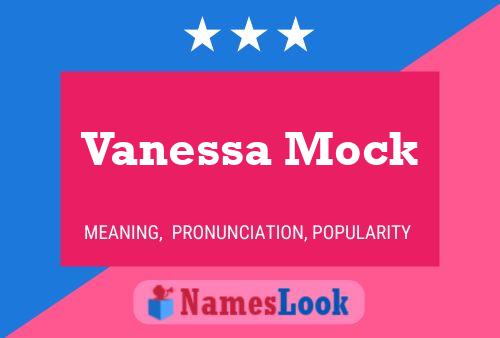 Vanessa Mock 名字海报