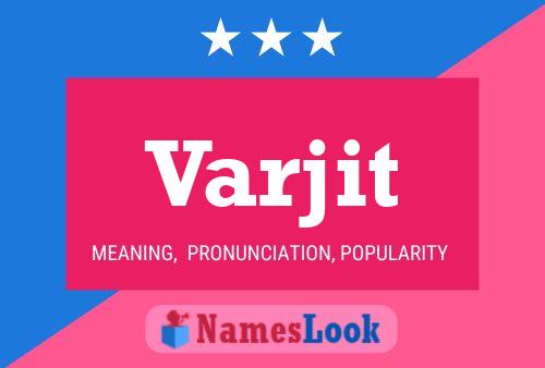 Varjit 名字海报