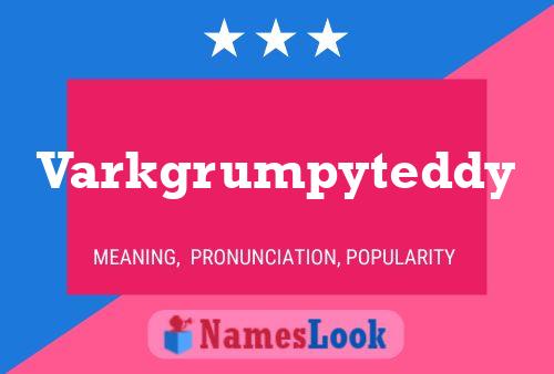 Varkgrumpyteddy 名字海报