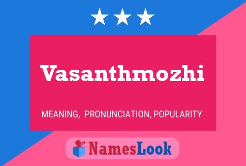 Vasanthmozhi 名字海报