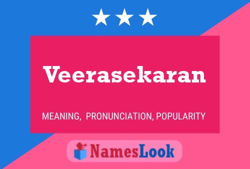 Veerasekaran 名字海报