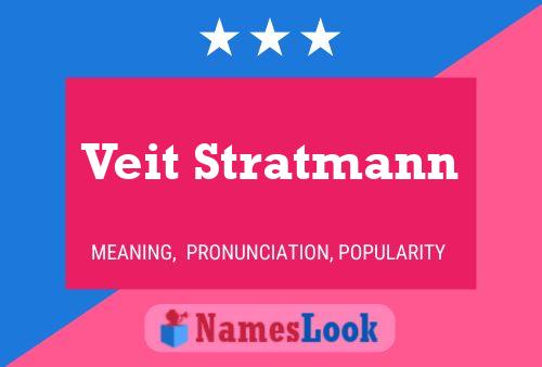 Veit Stratmann 名字海报