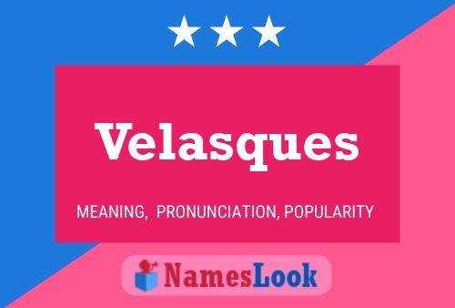 Velasques 名字海报