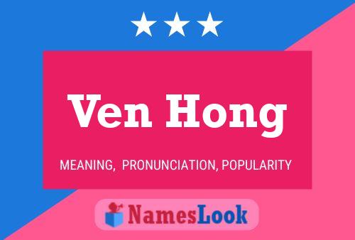 Ven Hong 名字海报