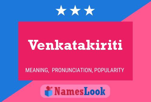 Venkatakiriti 名字海报