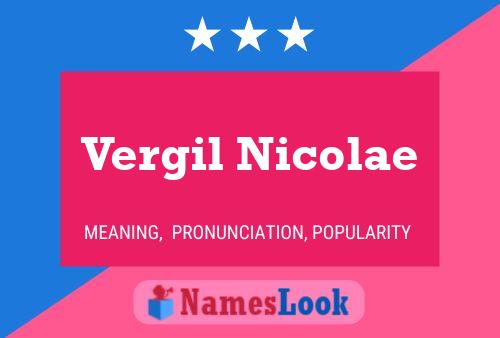 Vergil Nicolae 名字海报