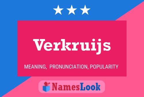 Verkruijs 名字海报