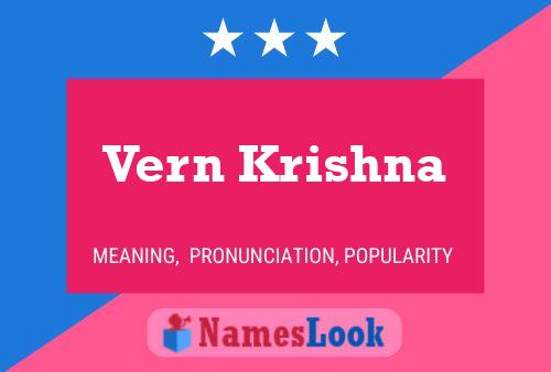 Vern Krishna 名字海报