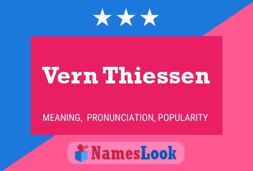 Vern Thiessen 名字海报