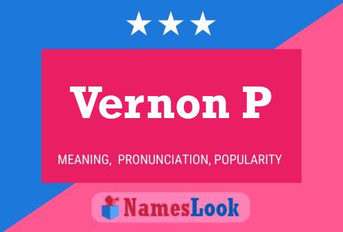 Vernon P 名字海报