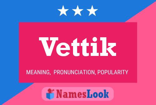 Vettik 名字海报