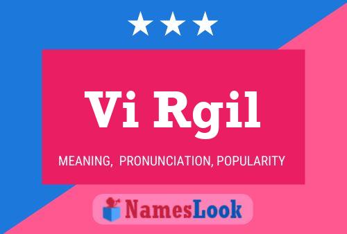 Vi Rgil 名字海报