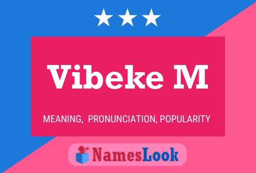 Vibeke M 名字海报