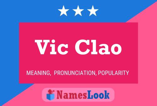 Vic Clao 名字海报