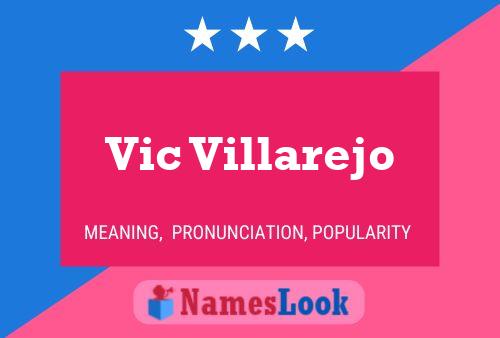 Vic Villarejo 名字海报