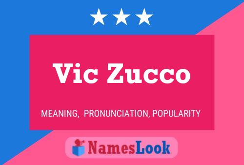 Vic Zucco 名字海报