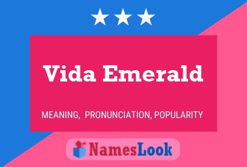 Vida Emerald 名字海报