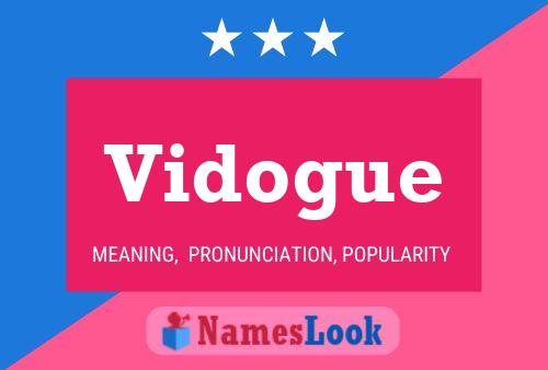 Vidogue 名字海报