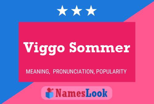 Viggo Sommer 名字海报