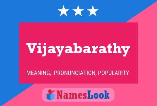 Vijayabarathy 名字海报