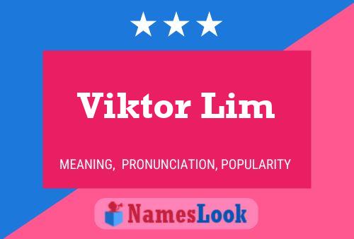 Viktor Lim 名字海报