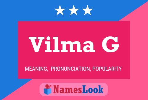 Vilma G 名字海报