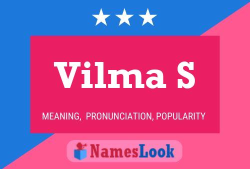 Vilma S 名字海报