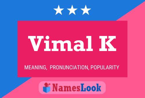 Vimal K 名字海报