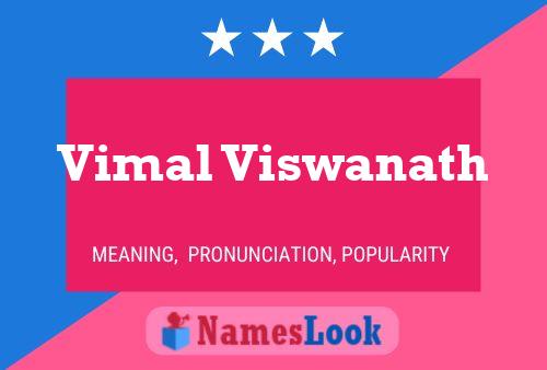 Vimal Viswanath 名字海报