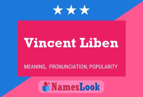 Vincent Liben 名字海报