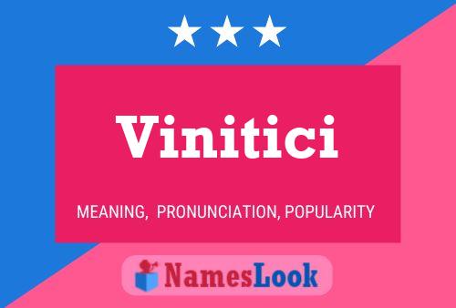 Vinitici 名字海报