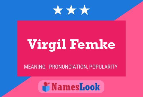 Virgil Femke 名字海报