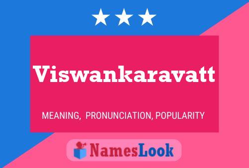 Viswankaravatt 名字海报