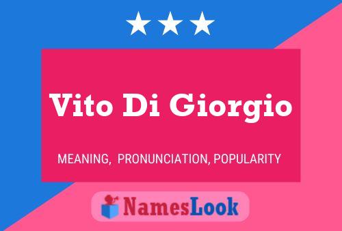 Vito Di Giorgio 名字海报