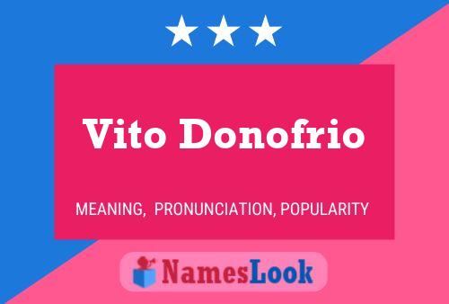 Vito Donofrio 名字海报