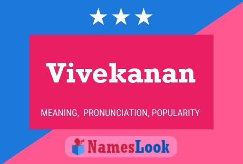 Vivekanan 名字海报