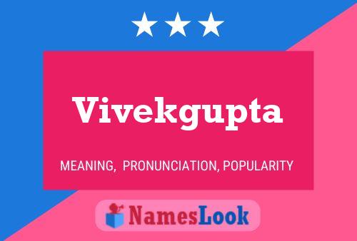 Vivekgupta 名字海报