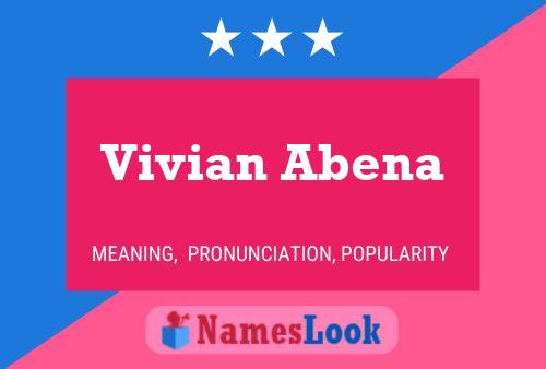 Vivian Abena 名字海报