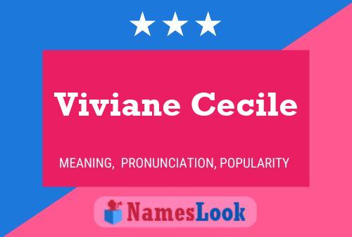 Viviane Cecile 名字海报