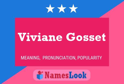 Viviane Gosset 名字海报