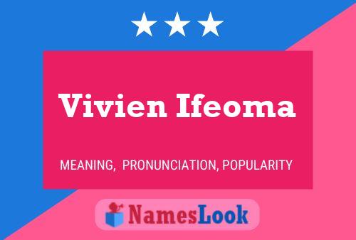 Vivien Ifeoma 名字海报