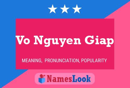 Vo Nguyen Giap 名字海报