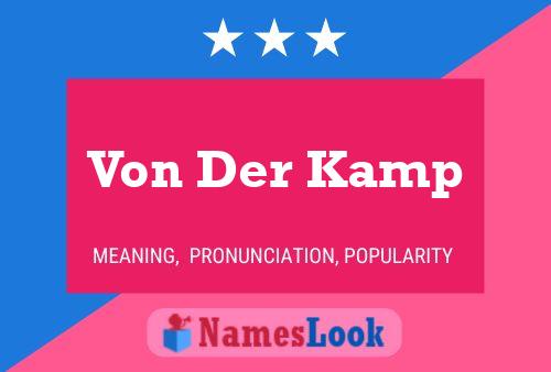 Von Der Kamp 名字海报