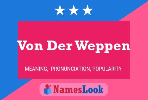 Von Der Weppen 名字海报