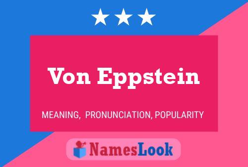 Von Eppstein 名字海报