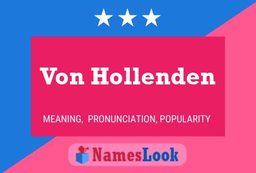 Von Hollenden 名字海报