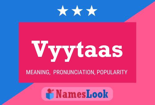 Vyytaas 名字海报